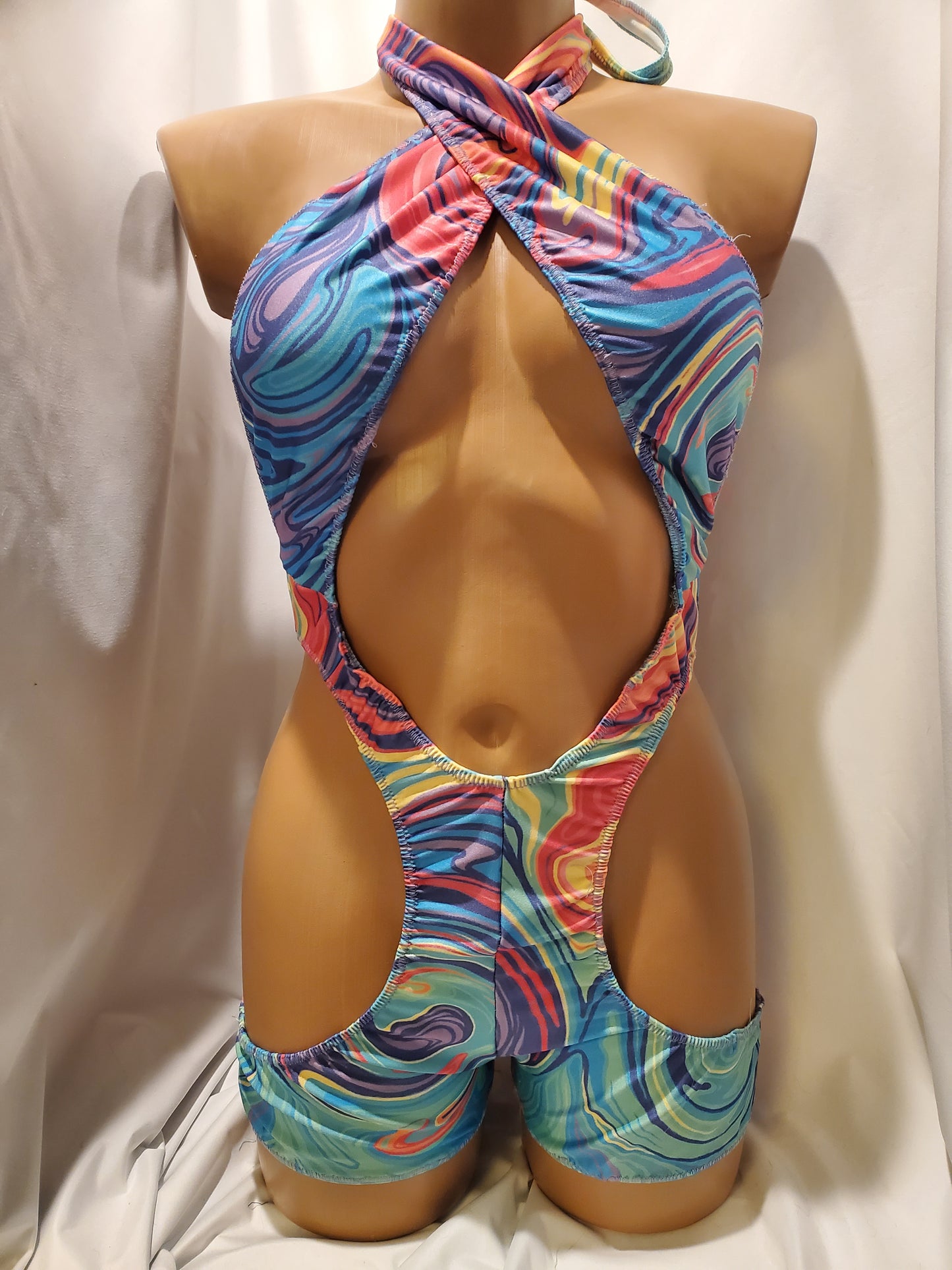 Swirly Saturn Romper