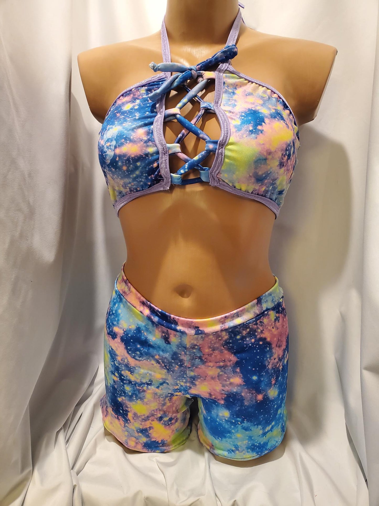 Galaxy on Cancer Shorts Set