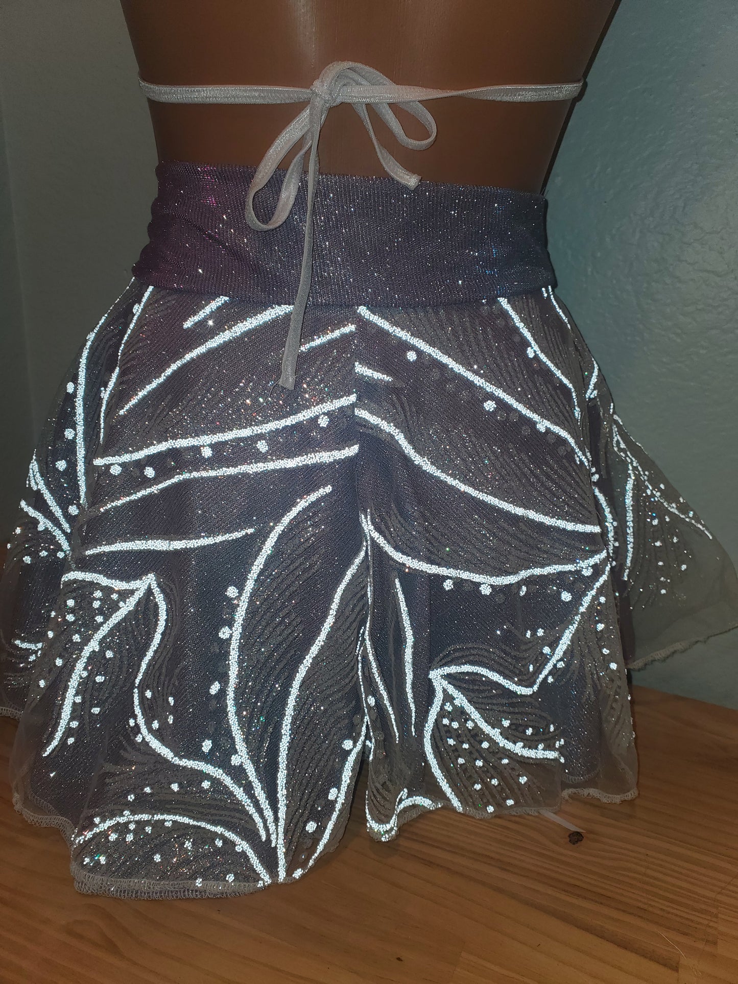 Sparkle skirt set lavender