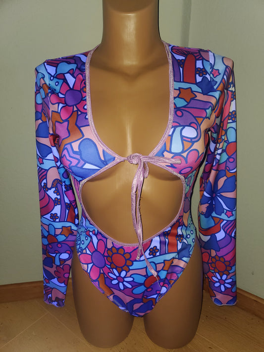 Flower Power Lavender - Libra Bodysuit