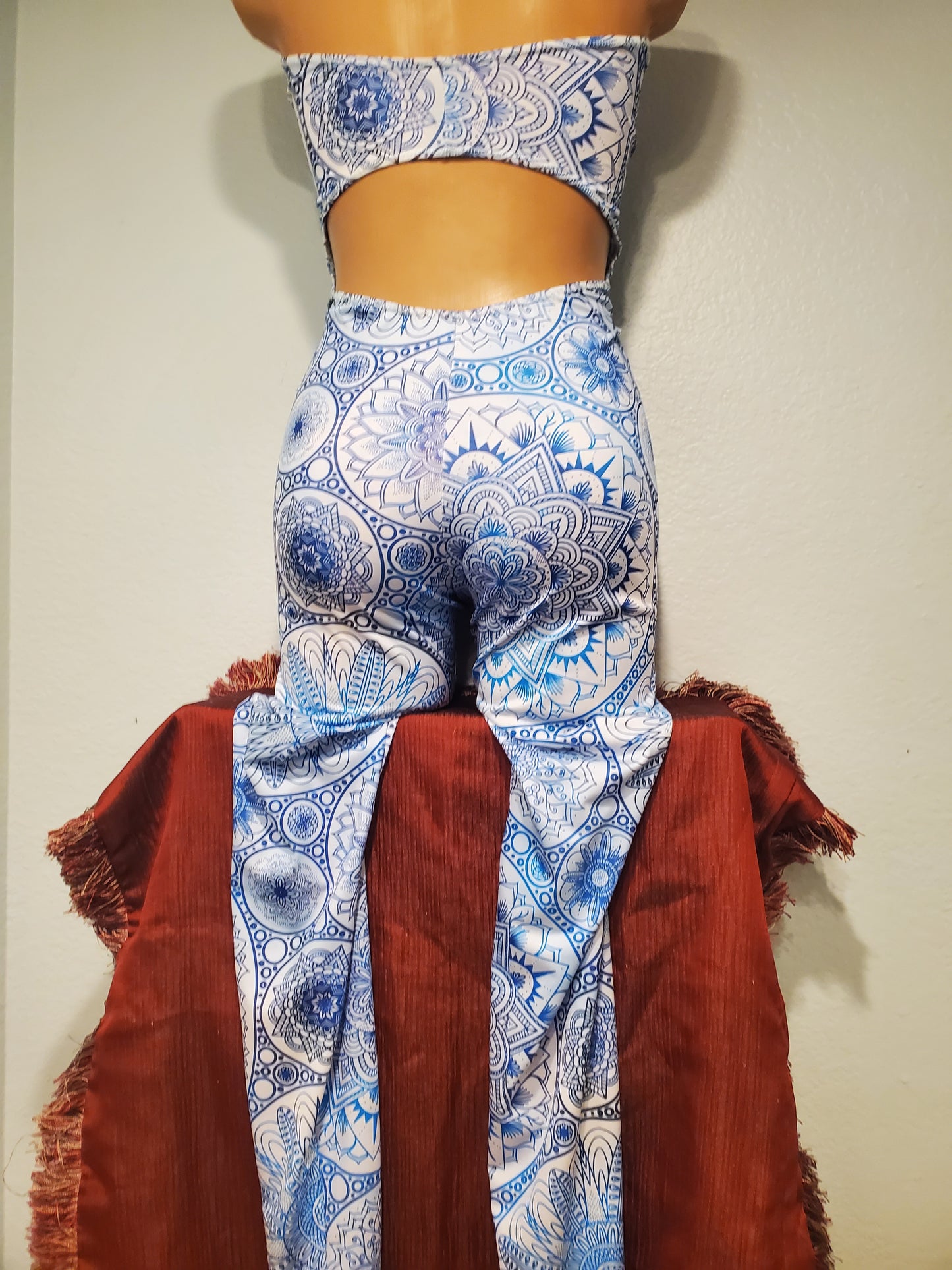 Blue Mandala Neptune Catsuit with bolero🔔