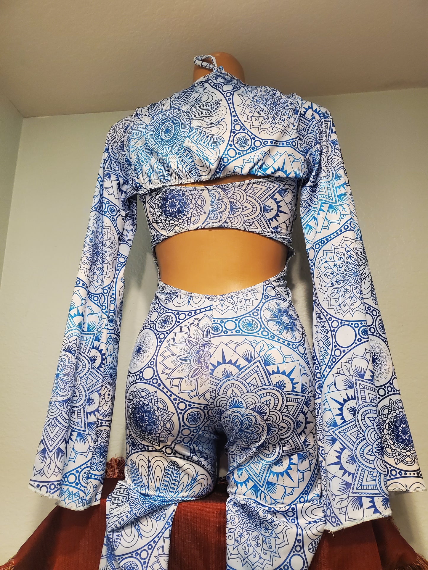 Blue Mandala Neptune Catsuit with bolero🔔