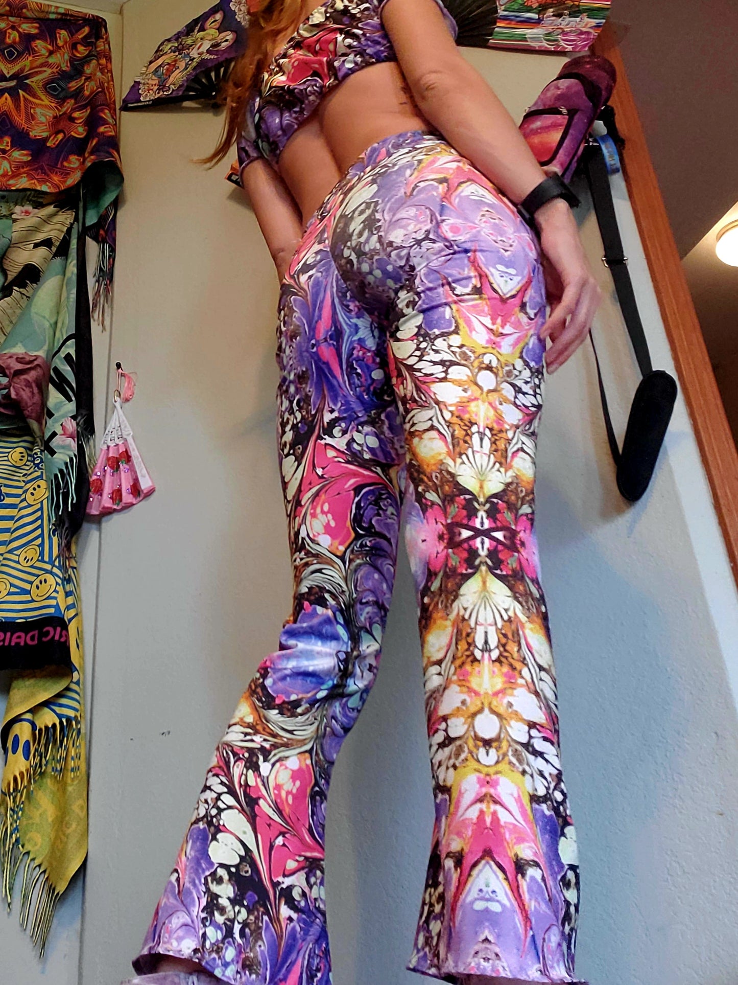 Lavender disko pants set